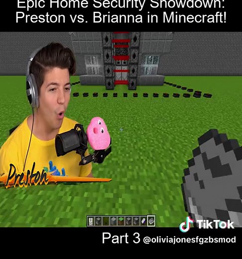 Part 3 Epic Home Security Showdown Preston vs Brianna in Minecraft