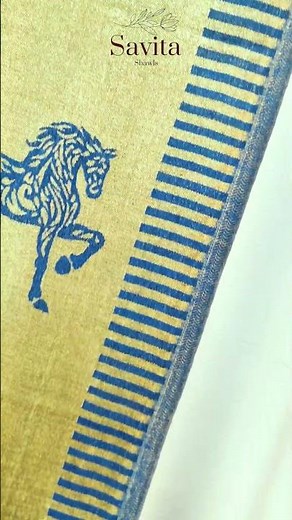 Royal Blue Horse Print Shawl 🐎💙 | Luxury Designer Shawl Collection | Savita Shawls