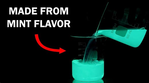 Turning mint flavor into a glowing liquid