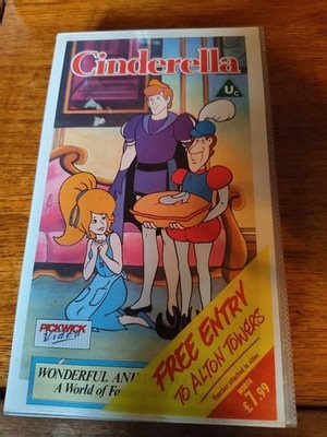 Pickwick Animated Classics Cinderella VHS Video Cassette Tape Vintage 1990 VGC | eBay UK
