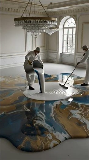 “Hall Reconstruction with Epoxy Resin | Complete Transformation Process”#EpoxyResin#EpoxyFloor#Epoxy