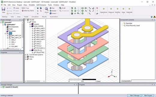 如何在SIwave中切割PCB过孔并将其导出到Q3D以进行模型提取我们可以独立提取PCB过孔模型以进行信号完整性分析