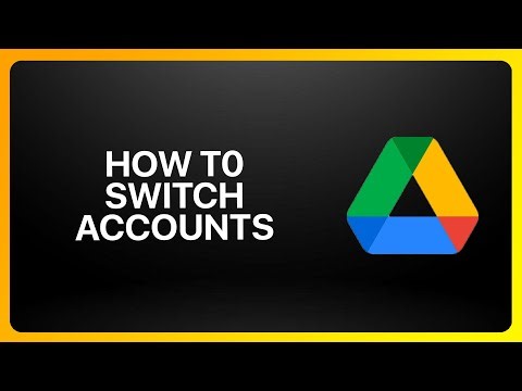 How To Switch Accounts In Google Drive ! Tutorial