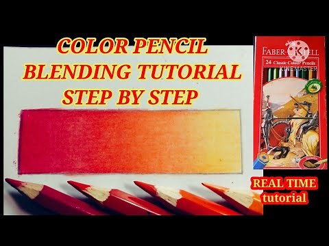 HOW TO BLENDING COLOR PENCIL | FABER CASTELL CLASSIC COLOUR PENCIL | REALTIME TUTORIAL