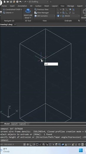 3D Gstarcad - Fillet edge #gstarcad2023 #gstarcad #autocad