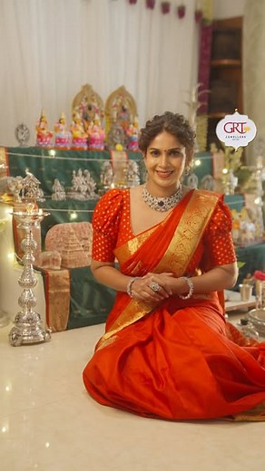 Samyuktha Shanmughanathan on Instagram: "This Navratri, celebrate with GRT Jewellers!✨ Bring the perfect sparkle to your Golu Padis with GRT’s silver articles and exquisite jewellery that reflects the essence of tradition, elegance, through their intricate craftsmanship. Every time I choose jewellery, I look for something that retains our heritage while adding a modern touch to it, and GRT Jewellers is the place for it. Their jewellery collections are a true celebration of our rich cultural heri