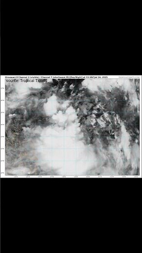 Invest 96W (2025) Satellite imagery | Tropical Tidbits #satellite #typhoon