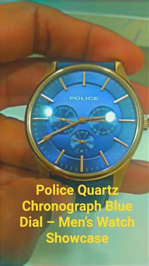 Police Quartz Chronograph Blue Dial – Men’s Watch Showcase #watch #bronzewatch #internationalwatch