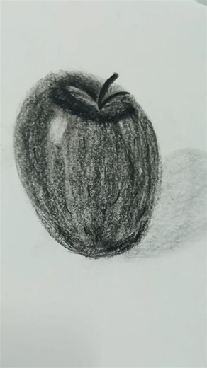 Easy 3d Apple pencil drawing. #dra #drawing #art #artist #painting #shorts #shortvideo #short #love