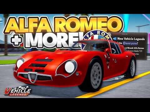 *ALFA ROMEO* Is FINALLY HERE in Vehicle Legends! (Roblox)