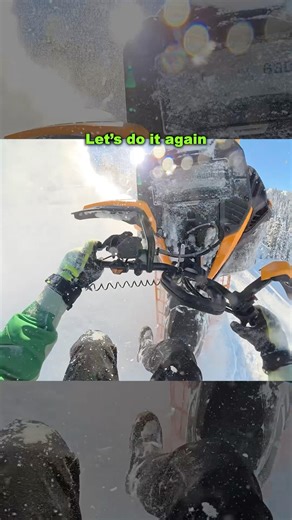 Just luck? 🍀 Hopovers on a snowmobile