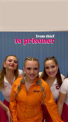 From thief to prisoner…⛓️👮🏻 #zukunftpink #showtanz #transition #police