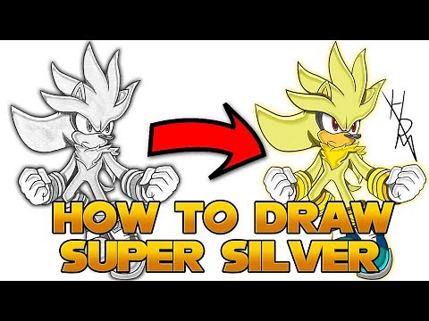 How To Draw Silver The Hedgehog - Step By Step - (Super Silver Style)