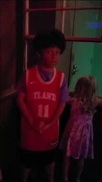 Grayson Checks Out Hurricane Simulator at WonderWorks in Panama City Beach, FL