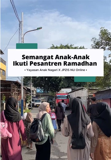JPZIS NU Online menghadirkan Dai Penggerak Nusantara di Yayasan Anak Nagari, Penjaringan, Jakarta Utara, selama 16 hari di bulan Ramadhan. Program ini membantu anak-anak belajar mengaji dengan bimbingan guru berlatar belakang pesantren, sekaligus meningkatkan kualitas bacaan Al-Qur'an dan semangat belajar mereka. Dai Penggerak Nusantara adalah salah satu program strategis JPZIS NU Online yang berfokus pada penguatan dakwah Islam Ahlussunnah wal Jamaah di wilayah-wilayah yang minim akses pembinaa