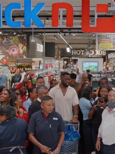Just @siyakolisi casually pulling up to Pick n Pay and making the whole place feel like we won the Rugby World Cup again. This partnership is giving community. It is giving family. It is giving South Africa. #PnP