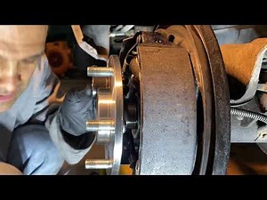 Installing wheel studs on axle shaft the easy and fast way