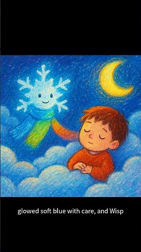 Can a tiny snowflake make a quiet friend sparkle? | Wisp and the Whisper Sparkle | 🌙 Bedtime Story f