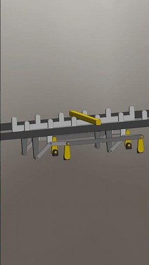 Transport Mechanism 2 (Mechanical Movement Part 46) #mechanicalmechanism #mechanical #animation