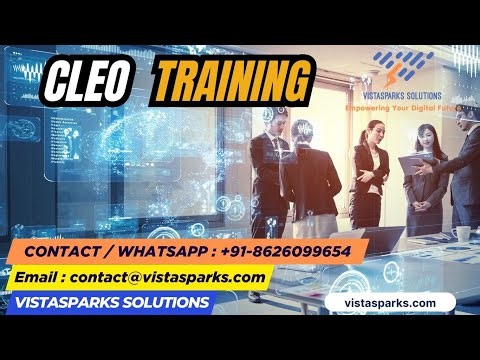 Cleo Training | Online & Corporate Training by Vistasparks Solutions