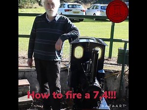 How to fire-up a 7 1/4 inch gauge Steam Locomotive! (Basic Steps)