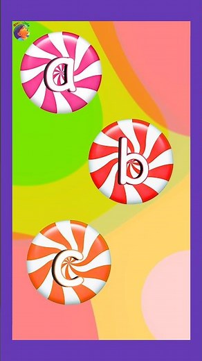 learn abc with candies||abcdefg learning song for preschool