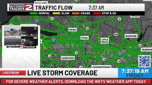 LIVE || We're tracking a strong cold front pushing through CNY. | WKTV Weather