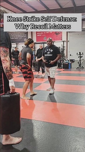 In self defense, your knee strike must recoil fast. Leaving it out gets you grabbed.