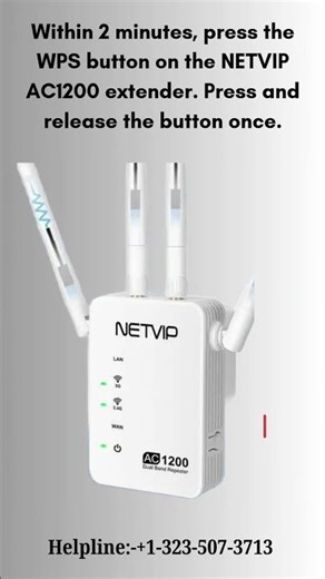 NETVIP AC1200 Dual Band WiFi Extender Setup Using WPS Push Button | Easy Step-by-Step Guide
