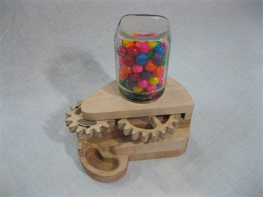 Wooden Gumball Machine