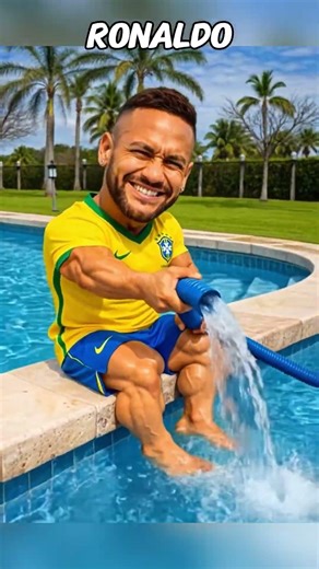 Neymar Drained Ronaldo’s Pool Behind His Back 😡🏊