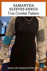 Samantha Sleeves Shrug: Free Crochet Pattern - Carroway Crochet