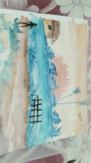 afternoon scenery #drawing complete