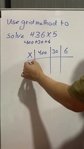 Using Grid Method to Multiply #shorts #gridmethod #multiply #mathstricks #shortvideo