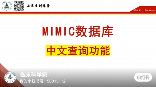 MIMIC数据库如何使用中文查询功能（宝藏+收藏）