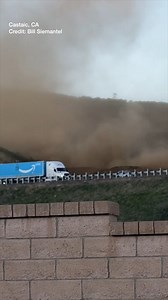 SOUND UP! Check out this crazy video from Castaic, California, yesterday (Dec 28, 2025) of a major gas leak right next to I-5. This is located just north of LA. Luckily, there was no explosion. I-5 was shut down for hours in this area as crews worked to shut down the gas & try to figure out what happened. | Greg Dee