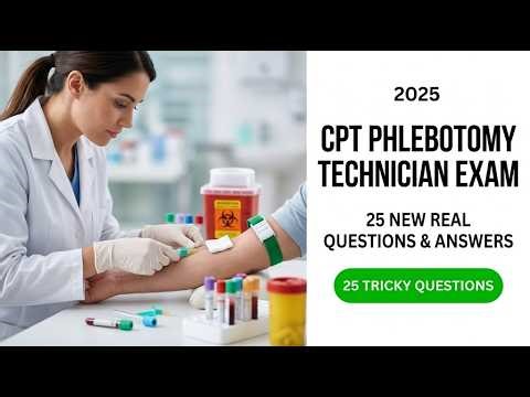 CPT Phlebotomy Exam 2026: 25 Real Prep Questions