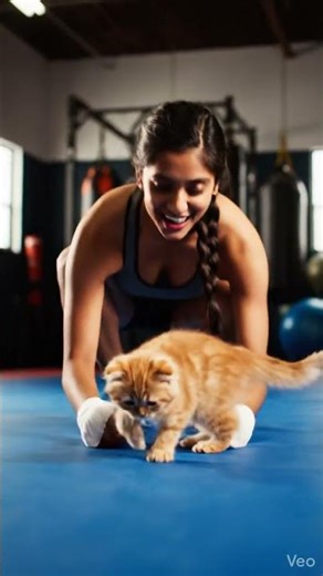 cute kitten boxing #kitten #cute