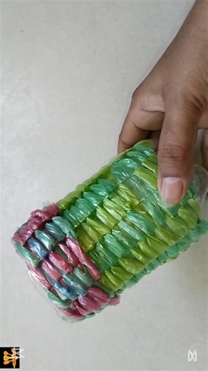 Wow 😳 Diy idea with plastic bag #diy #diycrafts #plasticbag #reuseidea