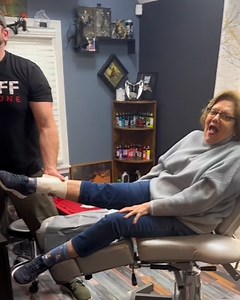 80K views · 1.1K reactions | My mom turned 80 so she decided to permanently mark the occassion! | Happiest | Facebook