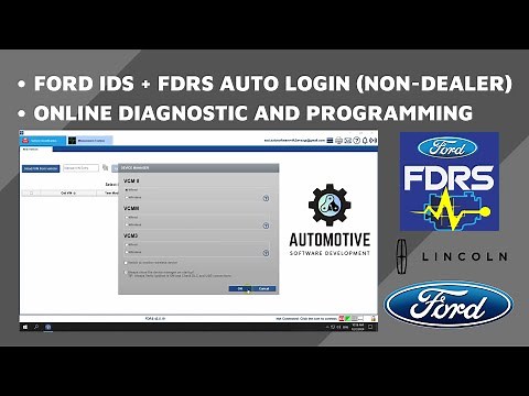 FORD IDS + FDRS AUTO LOGIN (NON-DEALER) | ONLINE DIAGNOSTIC AND PROGRAMMING | VCM2-VCM3-J2534