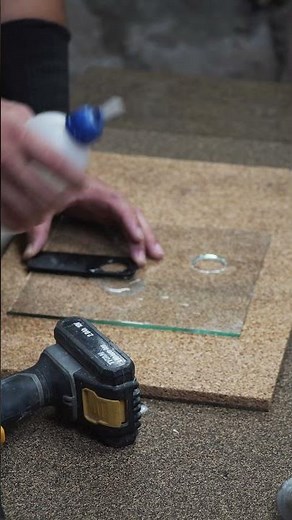 How to Drill Glass Without Breaking It! #GlassDrilling #ASMR #Shorts