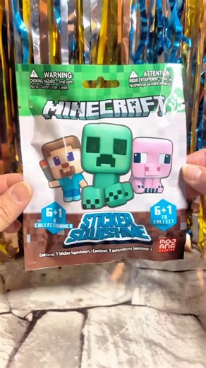 Opening MINECRAFT Squishy Sticker Figures! Alex 👧⛏️ #toyunboxing #minecraft
