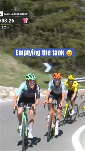 Staune-Mittet emptying the tank for his leader at the Giro