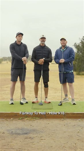 Fairway to Hell reaches hole 18 at Ceduna Golf Club, sponsored by @thelawnhub 🙌 18 holes running and riding along the Worlds longest golf course @nullarborlinks for @damienrider first ever round of golf! | Golf Gods