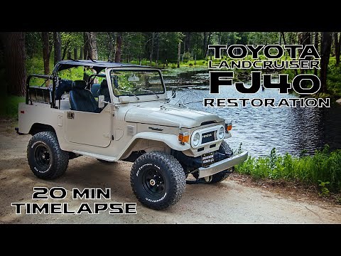 Toyota Landcruiser FJ40 Restoration "Full Time-Lapse"