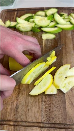 Easy Garlic Shrimp and Summer Squash Pasta | Stainless Steel Pan Recipe 🍝🍤