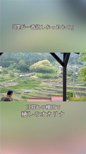 『僕が一番欲しかったもの』槇原敬之 さん 夕暮れの棚田で癒しのオカリナ｜Healing Ocarina Time