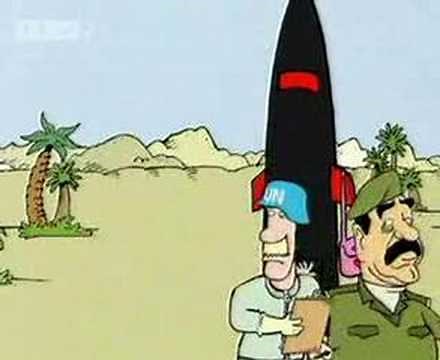 Saddam And George W. Bush Cartoon