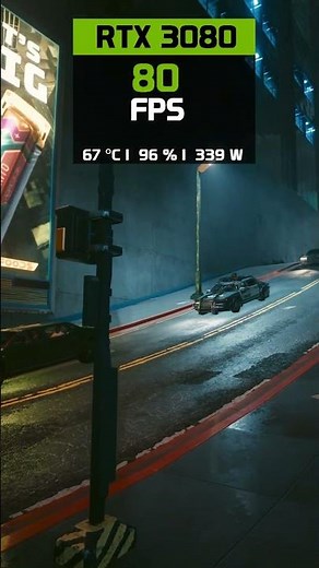 RTX 3080 Cyberpunk 2077 1440p High Settings Ray Tracing On